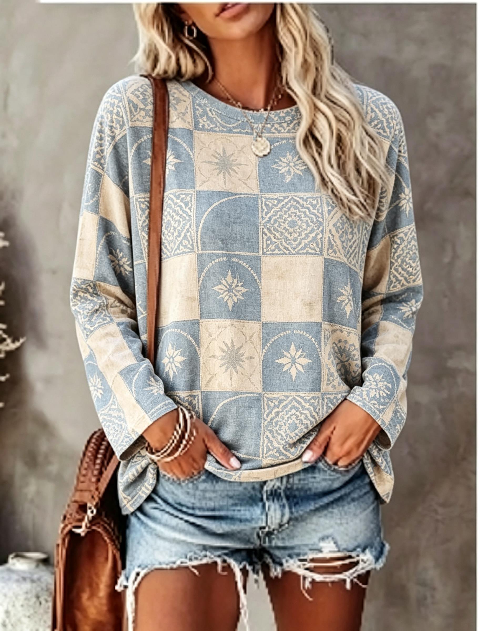 Women Long Sleeve T Shirt Gree - Wallpaper ulasan dan harga