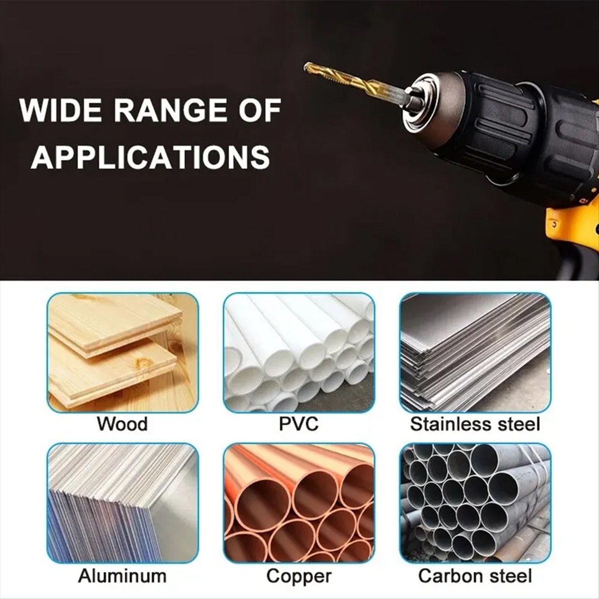 ✼M6x1mm Hex Shank Titanium Pla - Drill Bits ulasan dan harga