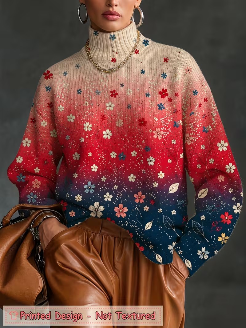 Women Turtleneck T shirt Gradi - Wallpaper ulasan dan harga