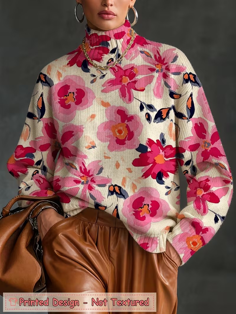 Women Turtleneck T shirt Gradi - Wallpaper ulasan dan harga