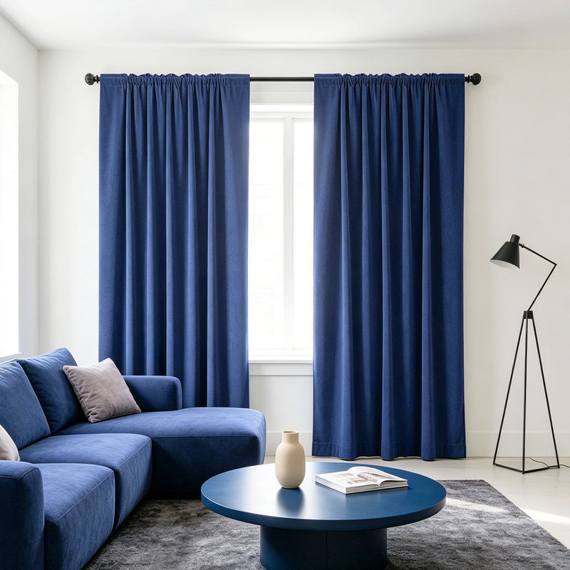 2pcs Solid Velvet Rod Pocket C - Curtain Rods ulasan dan harga