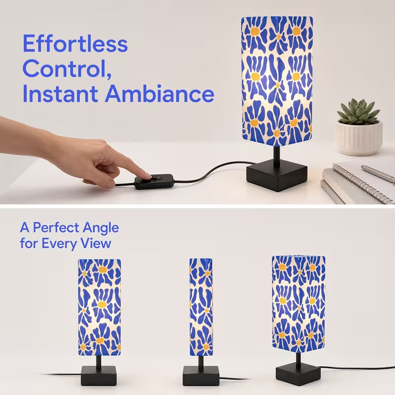 Modern Colorful Floral Table L - Light Switch ulasan dan harga