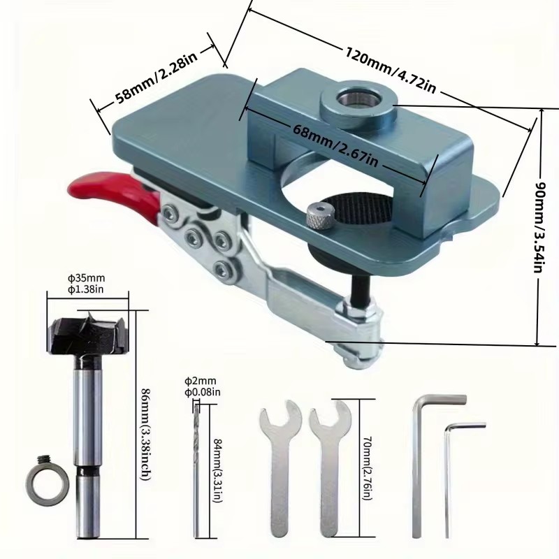 Precision Drill Guide Clamp fo - Cabinet Hinges ulasan dan harga