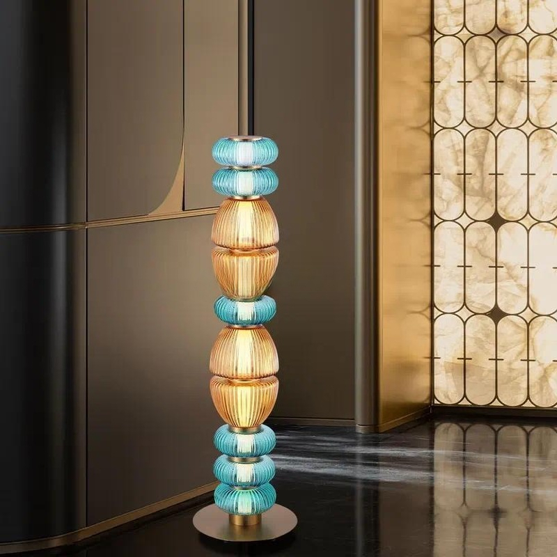 Modern Simple Gourd Glass Tabl - Light Switch ulasan dan harga