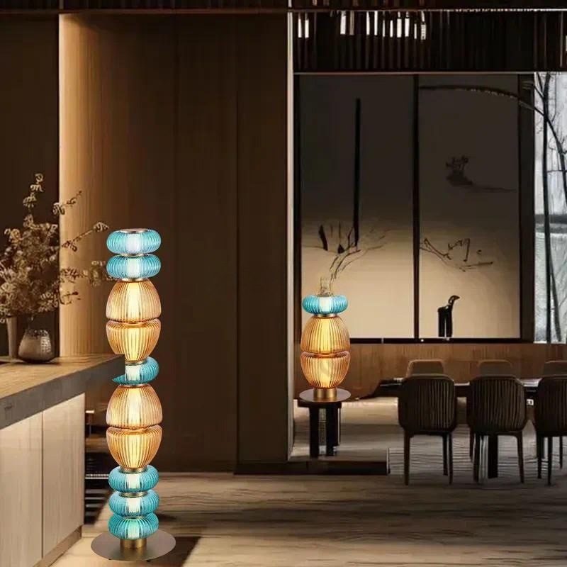 Modern Simple Gourd Glass Tabl - Light Switch ulasan dan harga