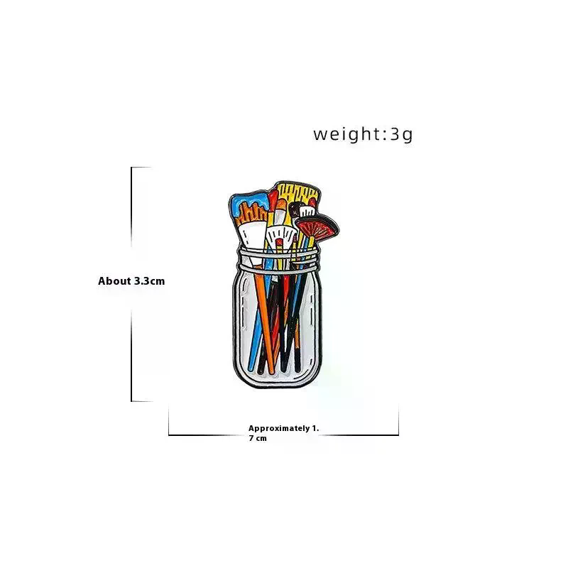 Paint Brushes In Clear Jar Ena - Paint Brush ulasan dan harga
