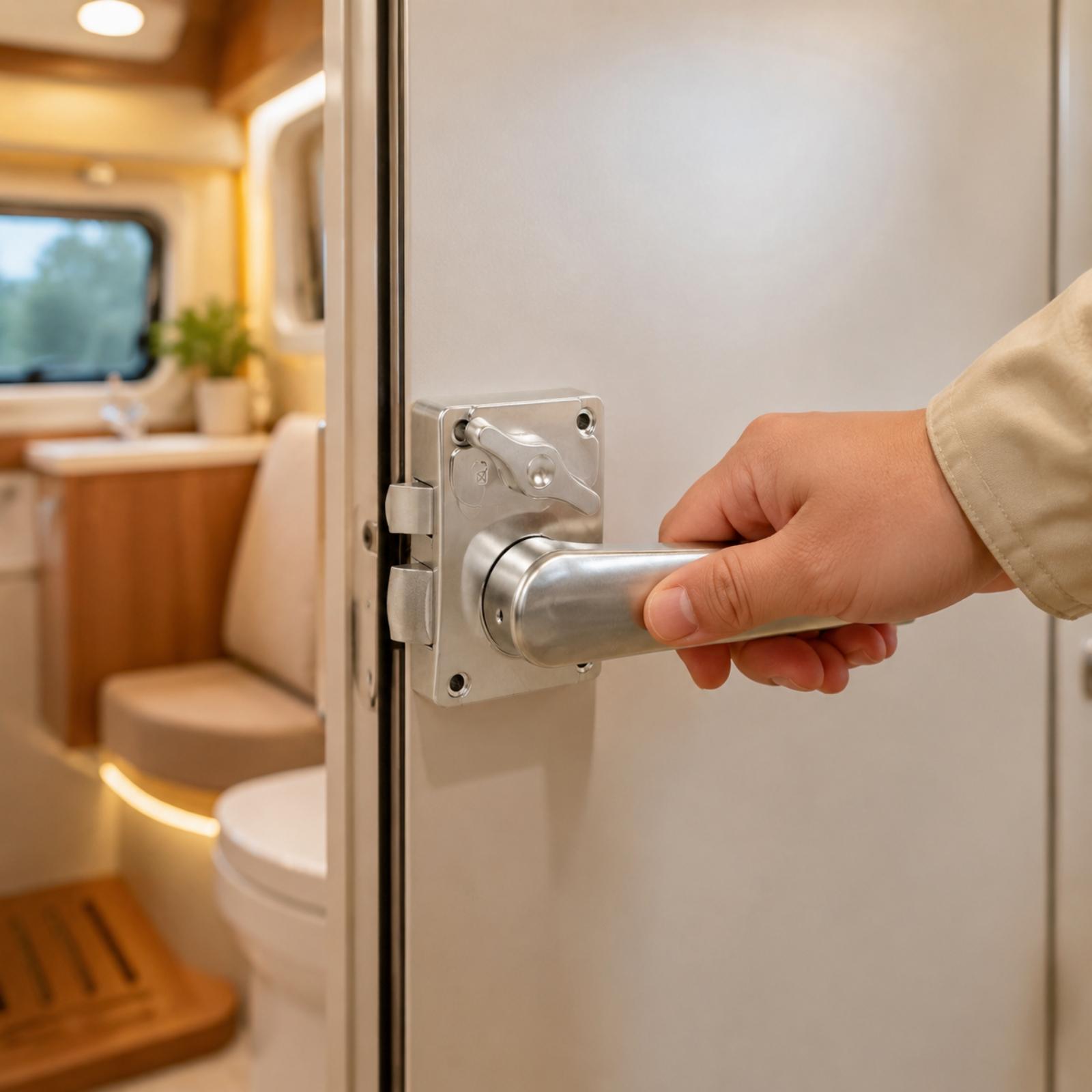 Camper Washroom Door Lock with - Door Handle ulasan dan harga